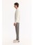 Erkek Ekru Bisiklet Yaka Pamuklu Bi-Stretch Baskılı Regular Fit Sweatshirt A52Y1210 3