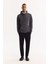 Erkek Antrasit Kapüşonlu Pamuklu Bi-Stretch Regular Fit Sweatshirt A52Y1201 6