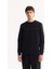 Erkek Siyah Pamuklu Baskılı İnterlok Regular Fit Sweatshirt A52Y1325 1