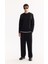 Erkek Siyah Pamuklu Baskılı İnterlok Regular Fit Sweatshirt A52Y1325 7