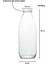 2 Adet Beyaz Plastik Kapaklı 1 Litre Şeffaf Sürahi Süt, Ayran, Su, Limonata Meşrubat Şişesi Cam Şişe 5
