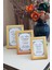 3 Lü Set! 10X15, 13X18 cm ve 15X21 cm Fotoğraf Çerçevesi!pvc Camlı Dekoratif Çerçeve! Gold Renk! 2