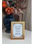 13X18 cm Fotoğraf Çerçevesi! Ahşap Ayaklı Pvc Camlı Dekoratif Masaüstü Çerçeve! Gold Renk 1