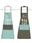 Yeşil Mutfak Önlüğü Seti 2'li, Leke Tutmaz, Su Itici, Solmaz, Baskılı, Şef, Çeyiz 1