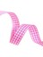 Tafta Ekoseli Kurdele 25 mm Pembe 5 Metre 1