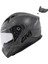 50.7 Phobıa Mat Tıtanıum-Siyah Kapalı Motosiklet Kaskı 3
