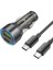 Hoco NZ12A Action PD43W USB + Type-C Araç Çakmaklık Hızlı Şarj Aleti + Type-C - NX8758-8460 1