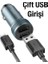 Hoco Z49 Çift USB Girişli Araç Şarj Başlık + USB To iPhone Lightning Kablo-(19 - NX6009-1388 4