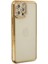 iPhone 12 Pro Kılıf Joke Taşlı Silikon - Gold - NX2913-7568 1