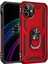 iPhone 12 Kılıf Sofya Yüzüklü Silikon Kapak - Kırmızı - NX6134-3334 1