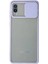 Samsung Galaxy A02 Kılıf Palm Buzlu Kamera Sürgülü Silikon - Lila - NX3864-4723 1