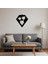 Mdf Geometrik Yaprak Desenli Elmas Şekilli Dekoratif Tablo - NX7386-9631 4