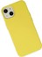 iPhone 14 Plus Kılıf Nano Içi Kadife Silikon - Sarı - NX3780-7774 3