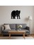 Anne ve Yavru Fil Dekoratif Tablo - NX8798-5170 4
