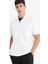 Regular Fit Dik Yaka Yarım Fermuarlı Modal Karışımlı Ağır Kumaş Kısa Kollu Tişört B6502AX25AU 1