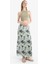 Coool A Form Desenli Normal Bel Penye Astar Tül Maxi Etek 1