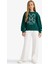 Kız Çocuk Okul Relax Fit Bisiklet Yaka Baskılı 2'li Sweatshirt E6474A825AU 8