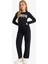 Kız Çocuk Straight Fit Geniş Bol Paça Cepli Pamuklu Okul Pantolonu C9471A825AU 2