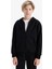 Erkek Çocuk Kapüşonlu Basic Düz Okul Fermuarlı Sweatshirt X7382A625WN 3