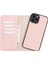 Apple iPhone 12 Pro Max Uyumlu Deri Cüzdanlı Kılıf Nu2 Pembe 1