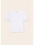 Kız Çocuk Beyaz T-Shirt Kısa Kol 6046 1