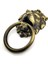 Antika Tarz Dekoratif Pirinç Aslan Kapı Tokmağı, Taktak - 102X130 Mm, Antik 1