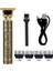Vintage Görünümlü Güçlü 4 Farklı Başlıklı USB Şarjlı Manuel Tıraş Makinası 5