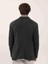 Koyu Gri Melanj Erkek Slim Fit Mono Yaka Ceket 5
