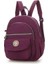 Yeni Feminina Su Geçirmez Naylon Çipler Kadın Sırt Çantaları Kadın Okul Sırt Çantaları Genç Kızlar Mochila Seyahat Çantası Gündelik El Çantası: Koyu Mor (Yurt Dışından) 1