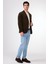 Kahve Kadife Torba Cep Slim Fit Erkek Ceket 4