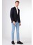 Lacivert Mono Yaka Slim Fit Erkek Ceket 5
