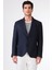 Lacivert Mono Yaka Slim Fit Erkek Ceket 1
