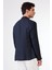 Lacivert Mono Yaka Slim Fit Erkek Ceket 4