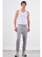 Gri Bağcıklı Erkek Regular Fit Eşofman Altı 5