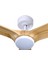 Fethiye Beyaz Aydınlatmalı Uzaktan Kumandalı 132CM Tavan Vantilatörü 3