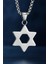 Paslanmaz Çelik Heksagram Davud Yıldız Kolye 4