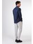 Lacivert Erkek Slim Fit Klasik Yaka Uzun Kol Gömlek 4
