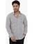 Slim Fit Düğmeli Yaka Kahve Erkek Gömlek DU1234013021 1