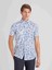 Beyaz Erkek Slim Fit Brent Yaka Gömlek 1