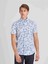 Beyaz Erkek Slim Fit Brent Yaka Gömlek 3