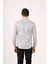 Koyu Gri Erkek Slim Fit Yarım İtalyan Yaka Uzun Kol Gömlek 3