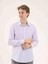 Lila Erkek Slim Fit Brent Yaka Uzun Kol Gömlek 1