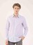 Lila Erkek Slim Fit Brent Yaka Uzun Kol Gömlek 3