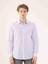 Lila Erkek Slim Fit Brent Yaka Uzun Kol Gömlek 5
