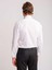 Beyaz Erkek Slim Fit Çizgili Ata Yaka Uzun Kol Gömlek 3