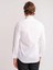Beyaz Erkek Slim Fit Çizgili Ata Yaka Uzun Kol Gömlek 5