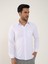 Beyaz Erkek Regular Fit Brent Yaka Uzun Kol Gömlek 1
