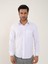 Beyaz Erkek Regular Fit Brent Yaka Uzun Kol Gömlek 3