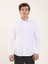 Beyaz Erkek Slim Fit Düz Klasik Yaka Uzun Kol Gömlek 1