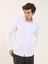 Beyaz Erkek Slim Fit Düz Klasik Yaka Uzun Kol Gömlek 3
